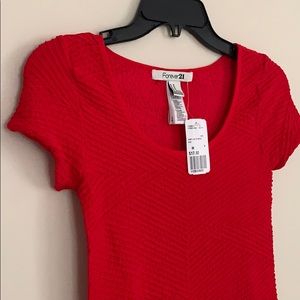 Stretchy Red Mini Dress